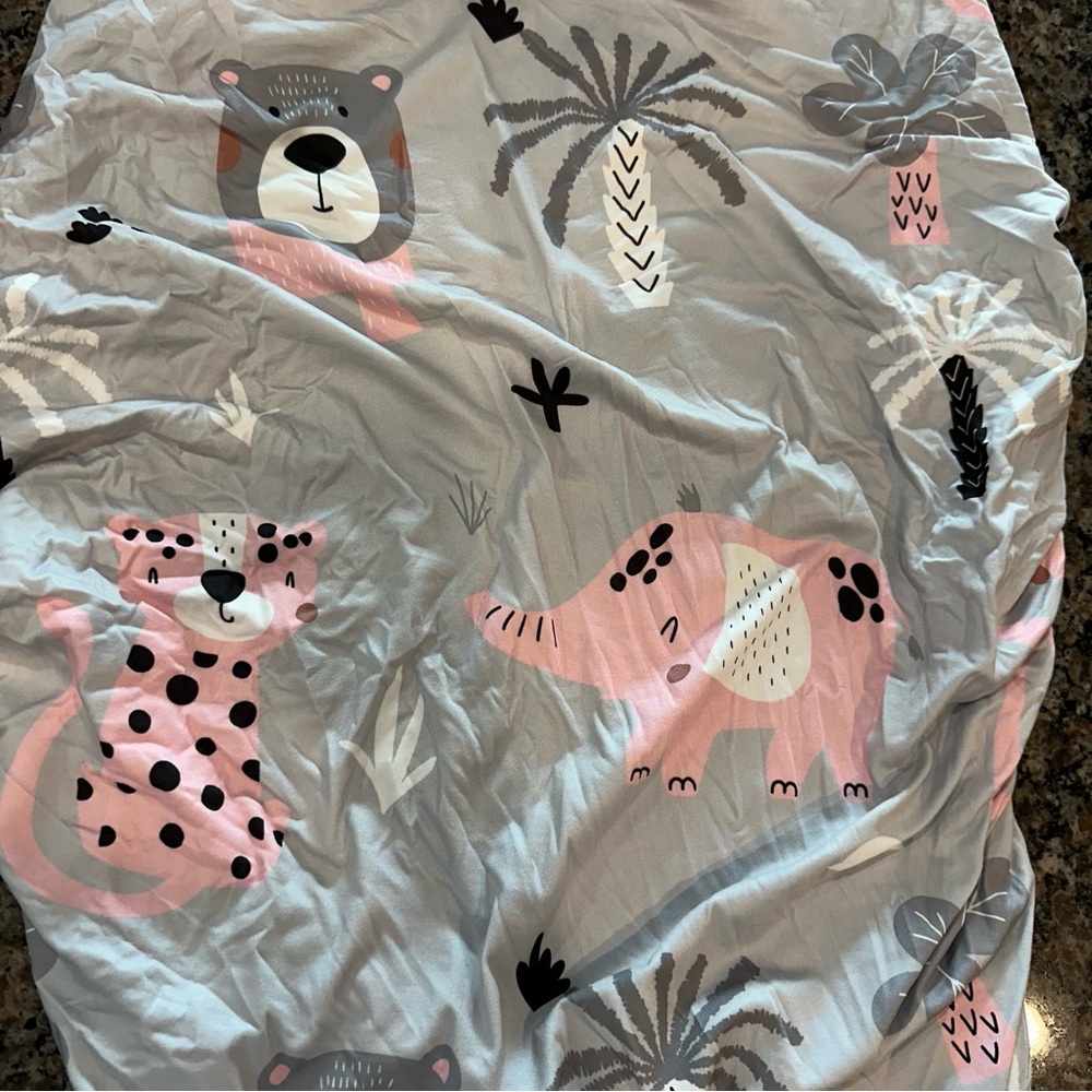 Baby Bassinet Sheet 2-Pack - Gray and White - Picture 3 of 5